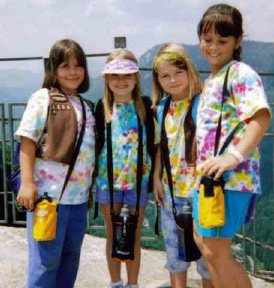 Troop members at Chimney Rock Park